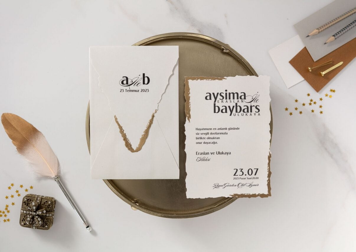 3. Saison - Code: 1673 - Klassische Hochzeitseinladung