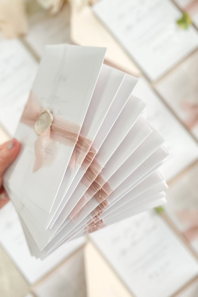 5. Saison - Code: 5002- Handgemachte Hochzeitseinladung – Bild 3