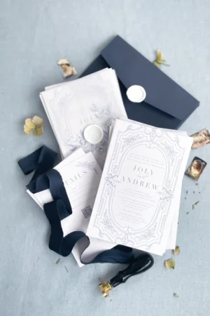 5005 5. Saison - Code: 5005 - Handgemachte Hochzeitseinladung