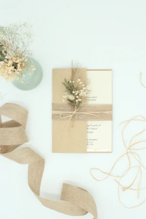 5007 5. Saison - Code: 5007- Handgemachte Hochzeitseinladung